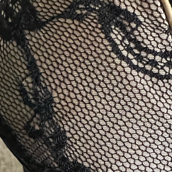 NIB Jonathan Kayne high heels size 8 black over nude color peep toe NWT. - Picture 5 of 8